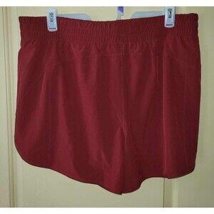 AVIA WOMANS MAROON PULL ON  BIKE RUNNING SHORTS   SIZE XXXL (22) NWOT